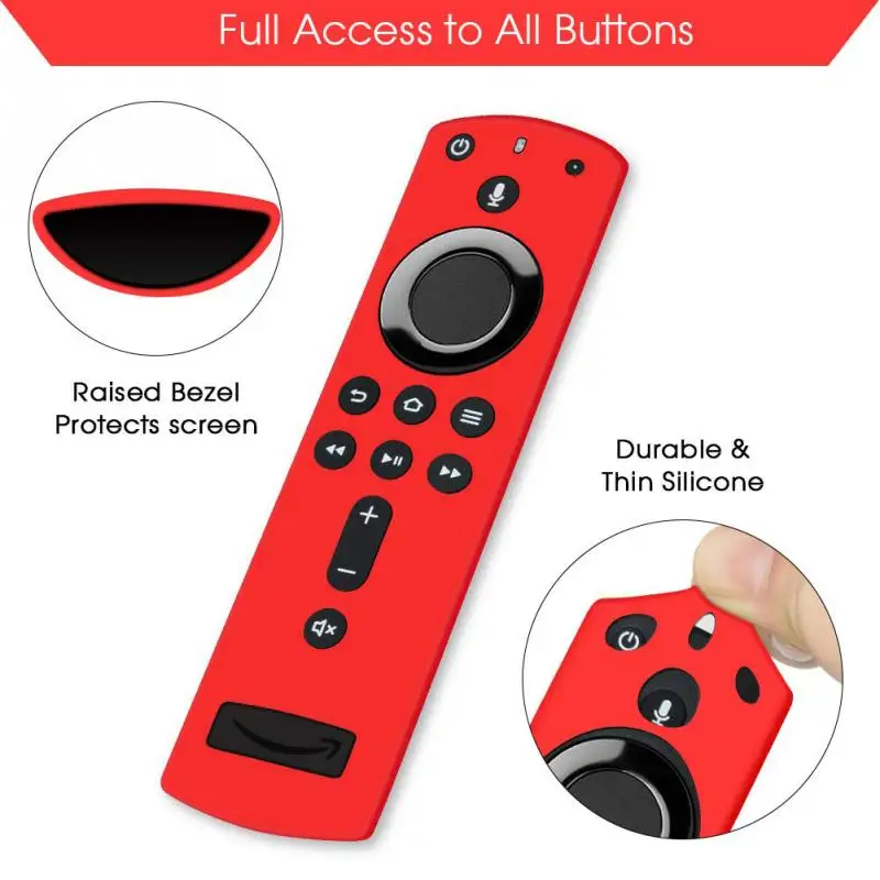 Силиконовый чехол с дистанционным управлением для Fire TV Stick 4K Ударопрочный