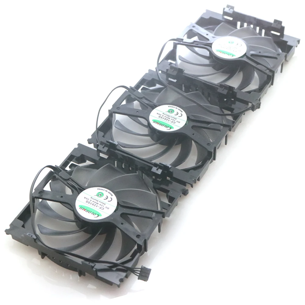 3pcs/lot CF-12915S DC12V 0.35A 85mm VGA Fan For INNO3D GTX770 780 780ti Graphics Card Cooling | Компьютеры и офис