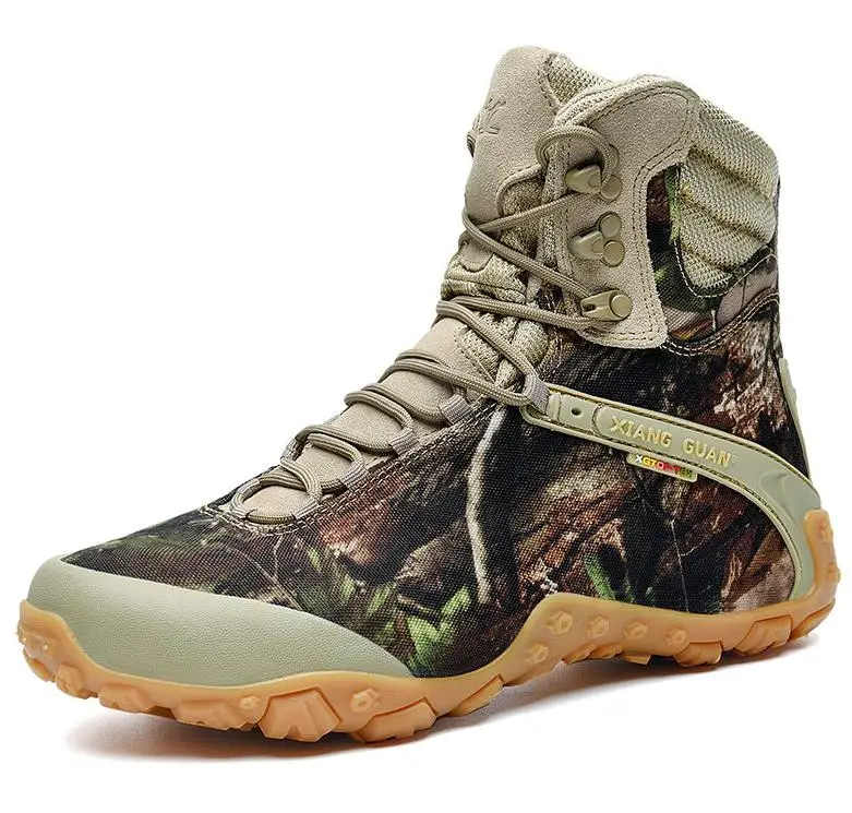 Sandy Camouflage Уличные тактические треккинговые ботинки унисекс; кроссовки для женщин и мужчин; военные Трекинговые ботинки для охоты; ботинки для альпинизма - Цвет: Sandy Camouflage