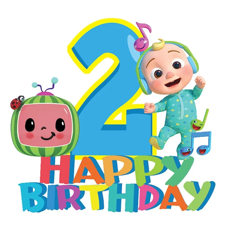 Топпер для торта Cocomelon украшение на первый день рождения ребенка товары