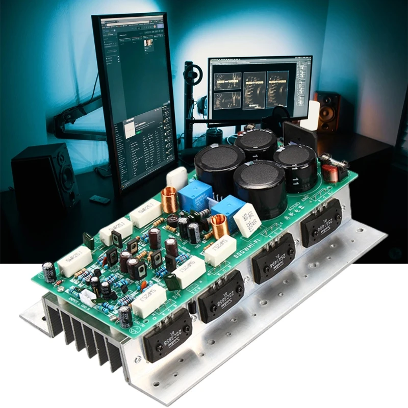 

SanKen 1494/3858 High Power HIFI Amplifier Board Dual Channel 450W+450W Stereo Amp Amplifier Board For Sound DIY