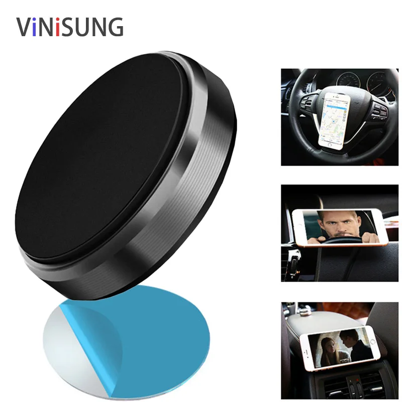 Мини круглая магнитная автомобильная подставка для телефона iPhone samsung Xiaomi