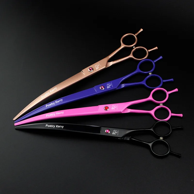 Ножницы для груминга собак изогнутые Черные ножницы 9 дюймов/ножницы с футляром |