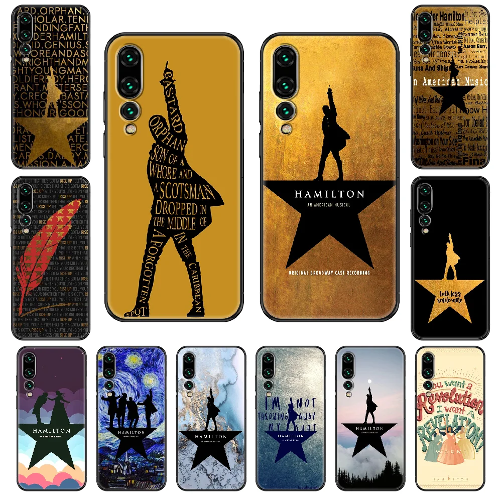 Гамильтон музыкальный текст цветной чехол для телефона Huawei P 8 10 20 30 Смарт плюс 2019 Z