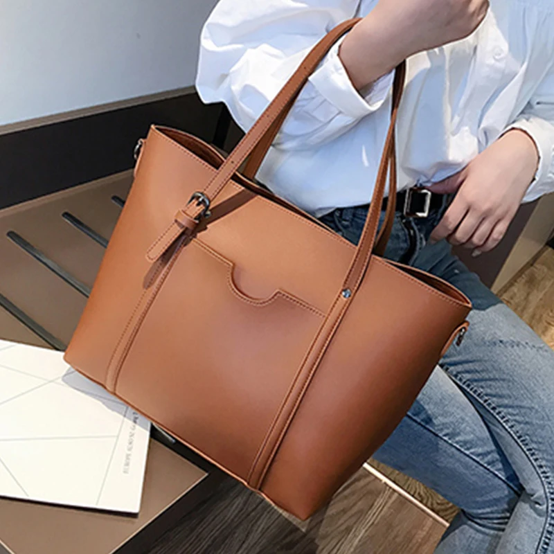 

2019 Big Women Handbag Leather Women Shoulder Bags Designer Women Messenger Bags Ladies Casual Tote Bags Sac A Main