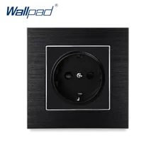 Европейская 2 контактная немецкая розетка Wallpad роскошная