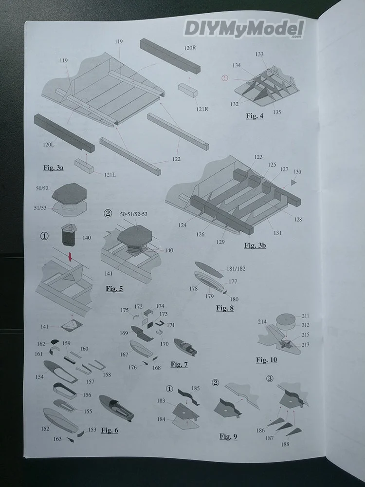 DIYMyModeI-portaaviones de R&iacute;o para manualidades, Kit de modelo de papel hecho a mano, rompecabezas de juguete, regalo, utillaje de pel&iacute;cula, 1:400-5