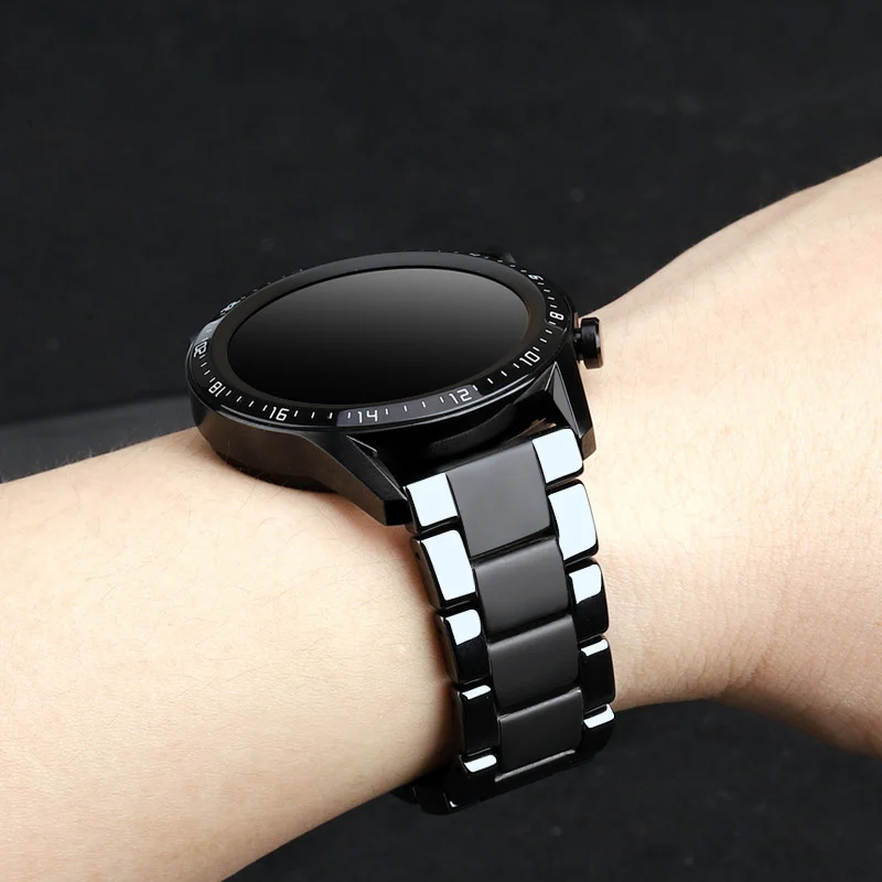 Ремешок керамический для Huawei watch GT 2 браслет Samsung Gear S3 Frontier band S 3 GT2 46 22 мм Galaxy |