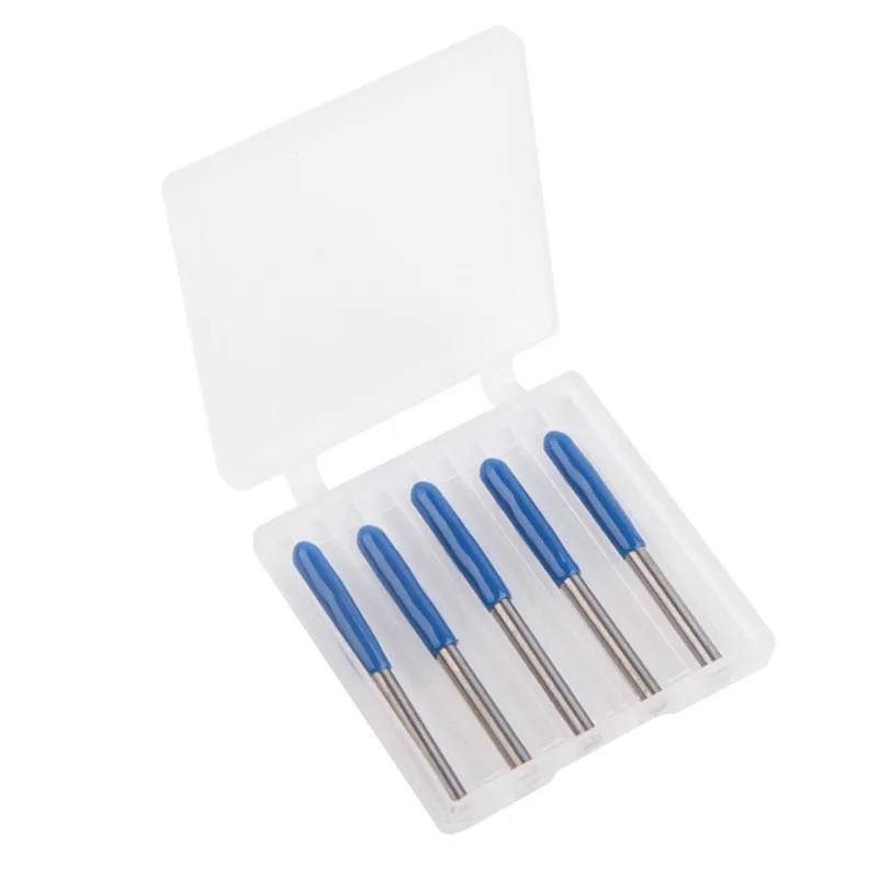 

0.1mm CNC Milling Cutter 3.175mm Shank 5* 5Pcs 60 Degree Engraving Bits