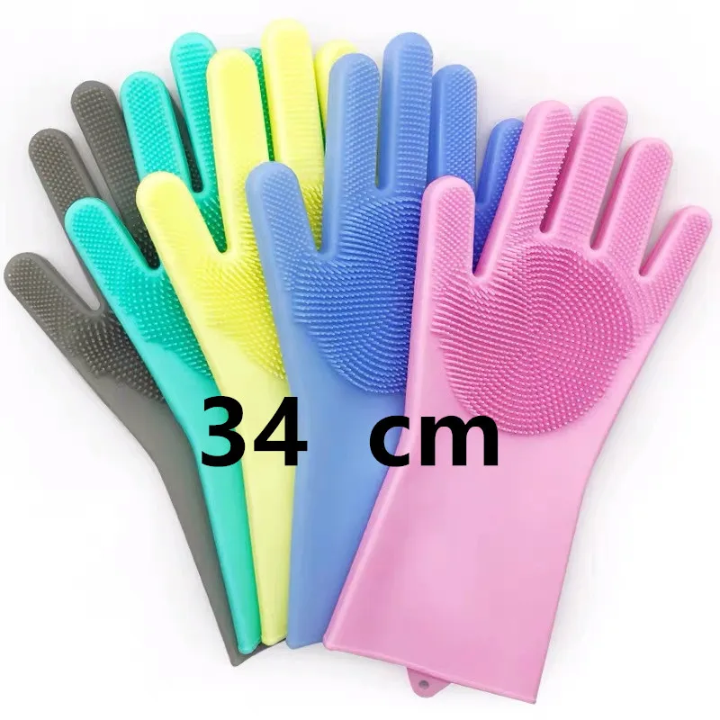34 см новые искусственные перчатки силиконовые губчатые инструменты для уборки