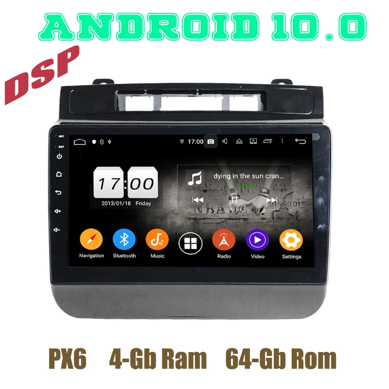 

PX6 Android 10.0 Car gps RADIO player for VW TOUAREG 2010 2011 2012 2013 2014 2015 2016 2017 with DSP 4+64G wifi usb stereo