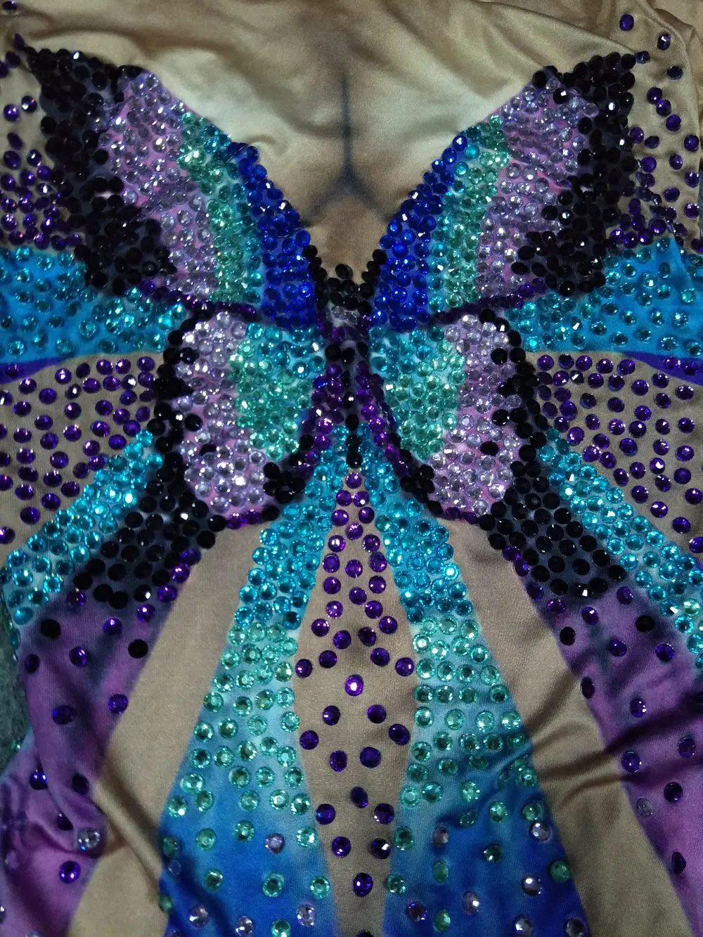 Сексуальные сценические костюмы для певицы бабочки женский комбинезон