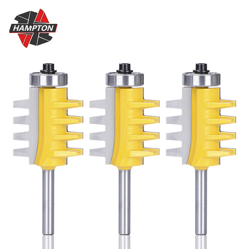 

HAMPTON Reversible Finger Joint Glue Router Bit 6mm Shank Cone Tenon Wood Cutter Woodworking Tools