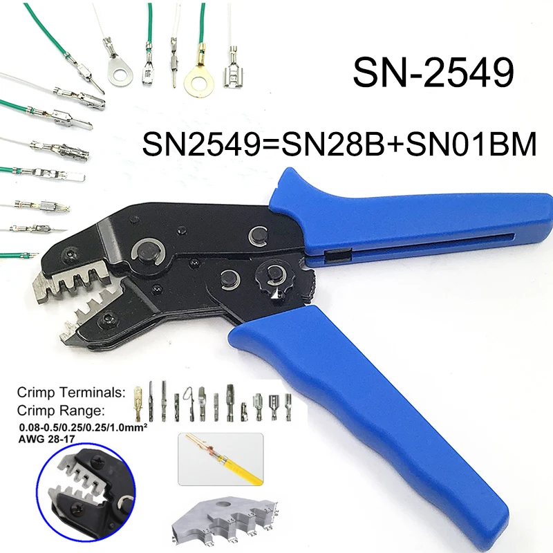 SN 2549 = 28B + 01BM обжимные плоскогубцы для PH 2 0 XH2.54 JST 2510 Разъем сервопривода D SUB