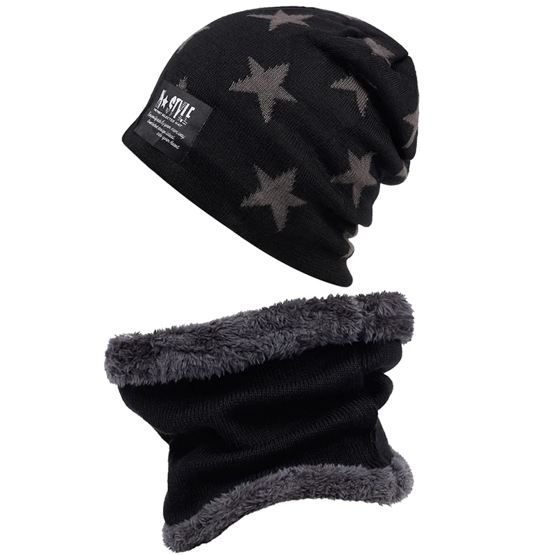 

2019 autumn and winter new thick wool hat fashion scarf hats dual-use cap plus velvet warm hat windproof cold caps
