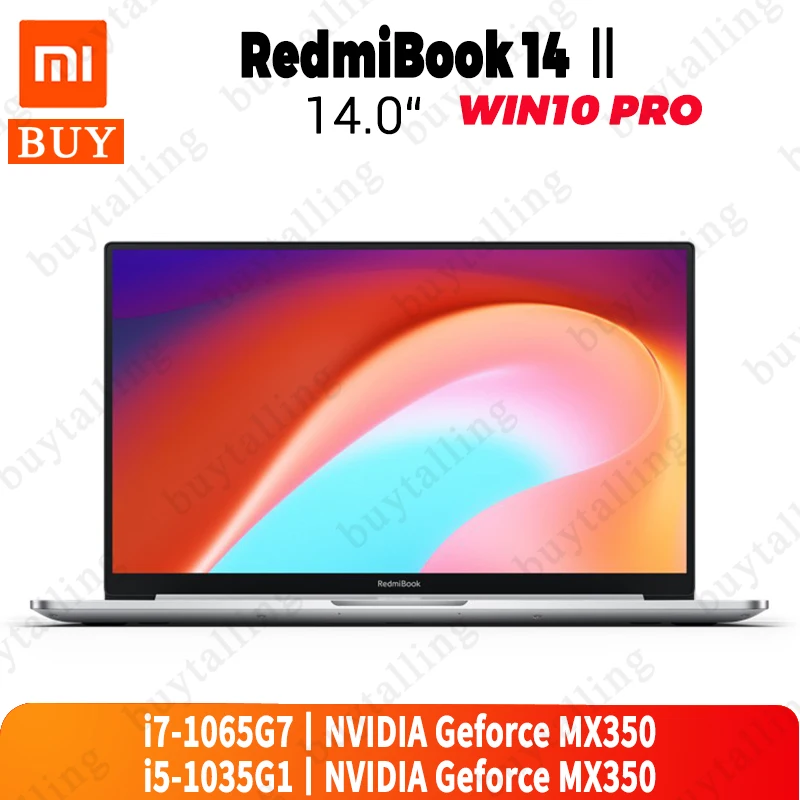 Оригинальный ноутбук Xiaomi RedmiBook 14 II Intel Core the tenth I5/I7 UHD Graphics 620 8/16 ГБ DDR4 512 SSD Windows 10 Pro на