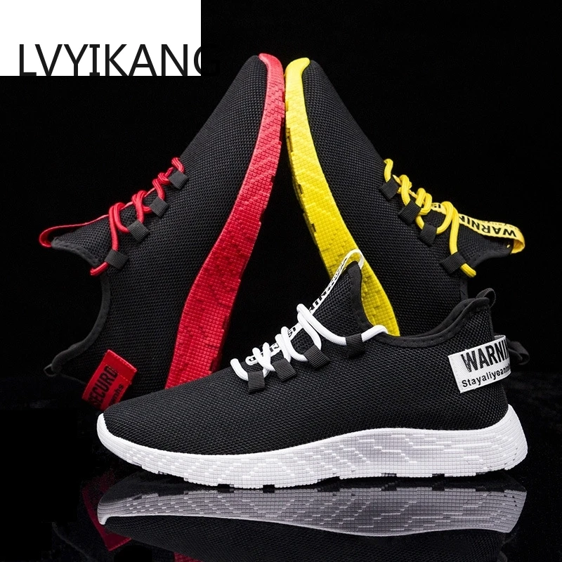 2019 New Mesh Men Casual Shoes -up Lightweight Comfortable Breathable Walking Sneakers Tenis Feminino Zapatos |