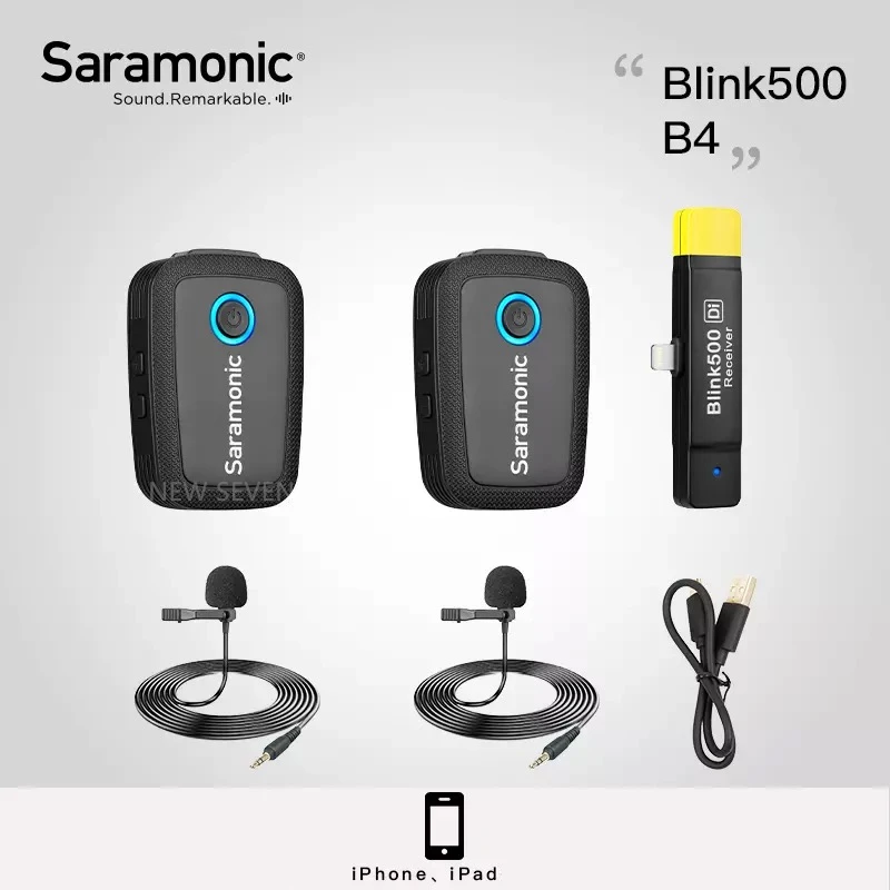 Blink 500 B4 Saramonic Blink500 беспроводной микрофон профессиональный голосовой Студийный микрофон для DSLR телефона Ноутбук с камерой для просмотра Youtube Vlog - Цвет: Blink 500 B4