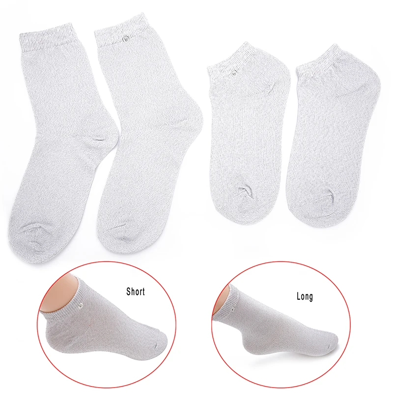 

1 Pair Massage Conductive Fiber Sock for Electrotherapy Pain Relief Physical Therapy Electrode Massage Socks Foot Care Tool