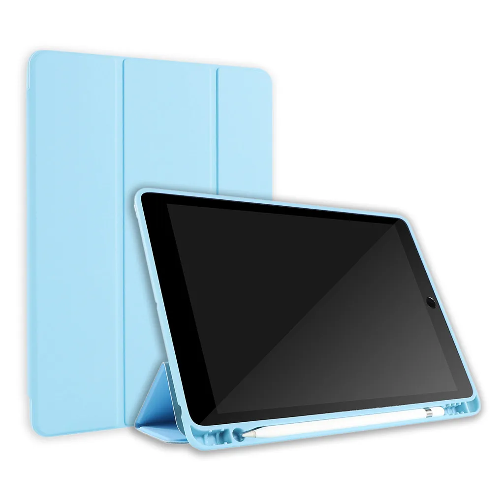 Ультратонкий и стильный чехол mosunx 2020 для iPad 7 10 2 дюйма 2019 силикон + кожаный