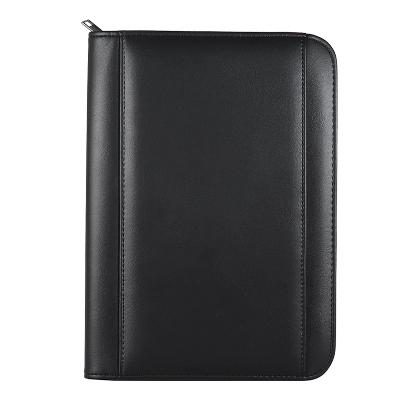 

Padfolio PU Leather A5 Portable Business Portfolio Folder with Calculator for Businessman Or Interview