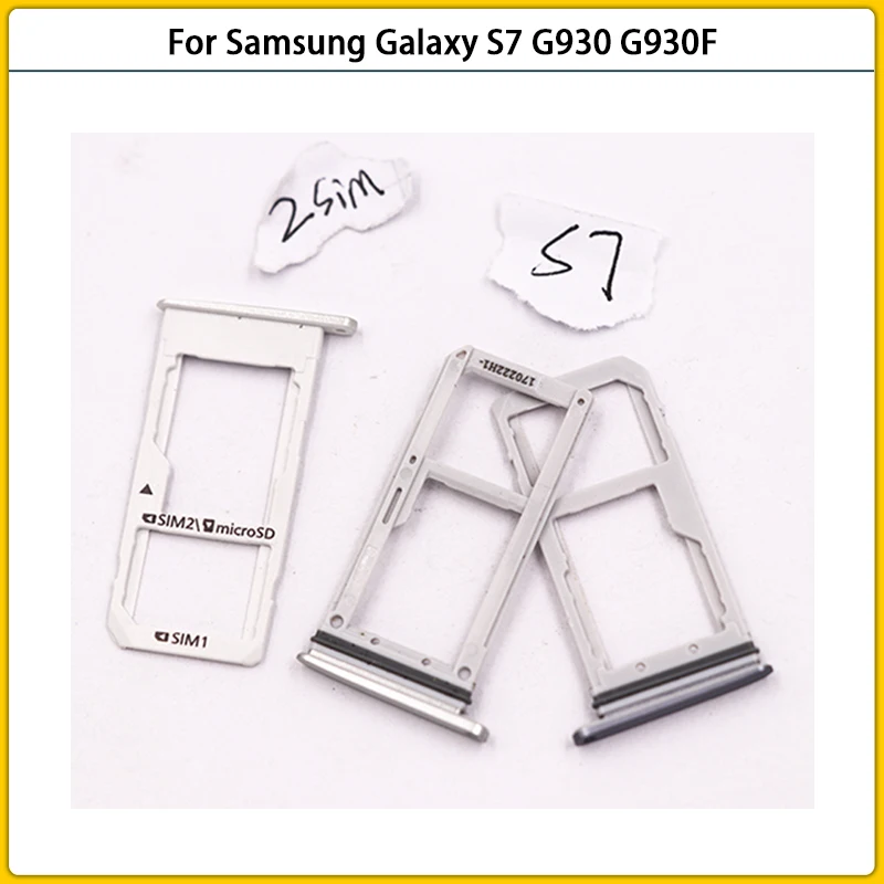 Для Samsung Galaxy S7 G930 G930F G930FD G930A G930P корпус Новый адаптер для SIM-карты и держатель лотка