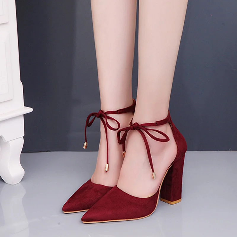 

Женские босоножки в стиле ретро GAOKE, пикантные сандалии на высоком каблуке, летняя обувь на шнуровке, туфли-лодочки на тонком воздушном кабл...