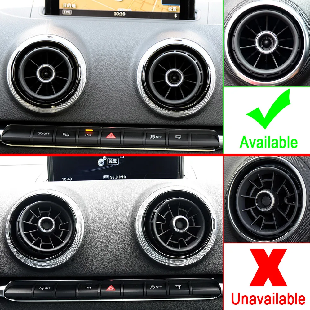 Отделка для автомобильного кондиционера крышка с кольцом Audi A3 S3 8V кабриолета Sline