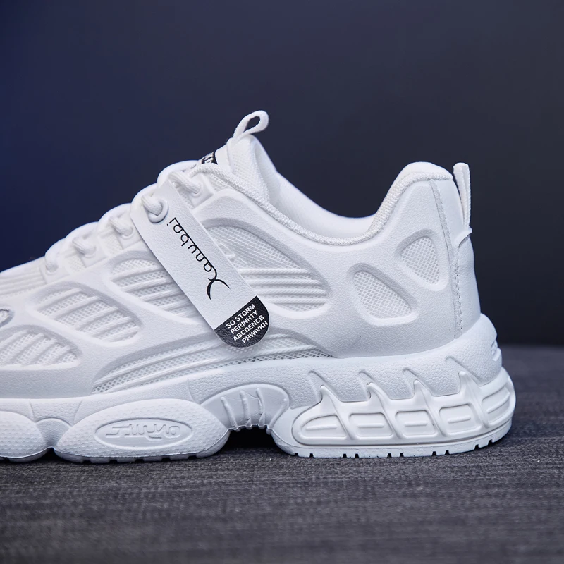 Женские кроссовки на массивной платформе Begocool белые модные дизайнерские толстой