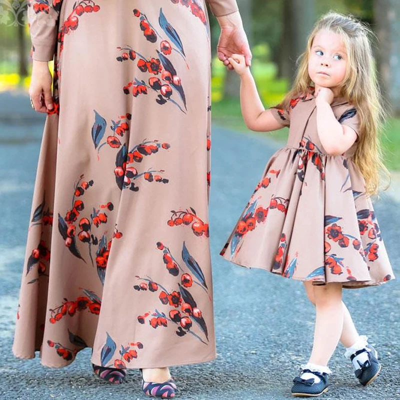 Розовая Абая для девочек Enfant Дубайский хиджаб мусульманское платье женщин дети