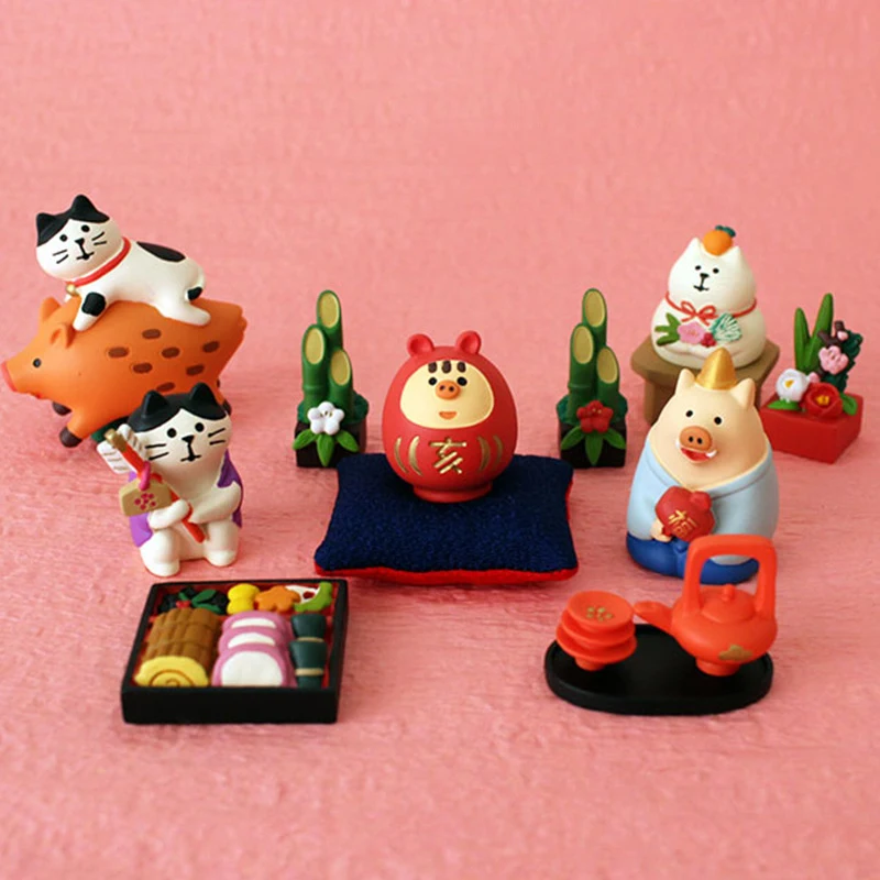 Полимерные настольные украшения мультяшная креативная кукла миниатюрная