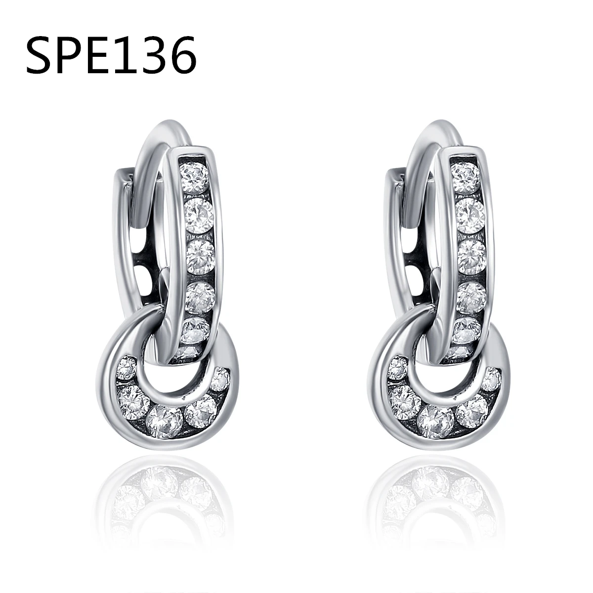 

SPE6 Imitation Zircon stud earrings color Statement earring for Girls gift for woman MM