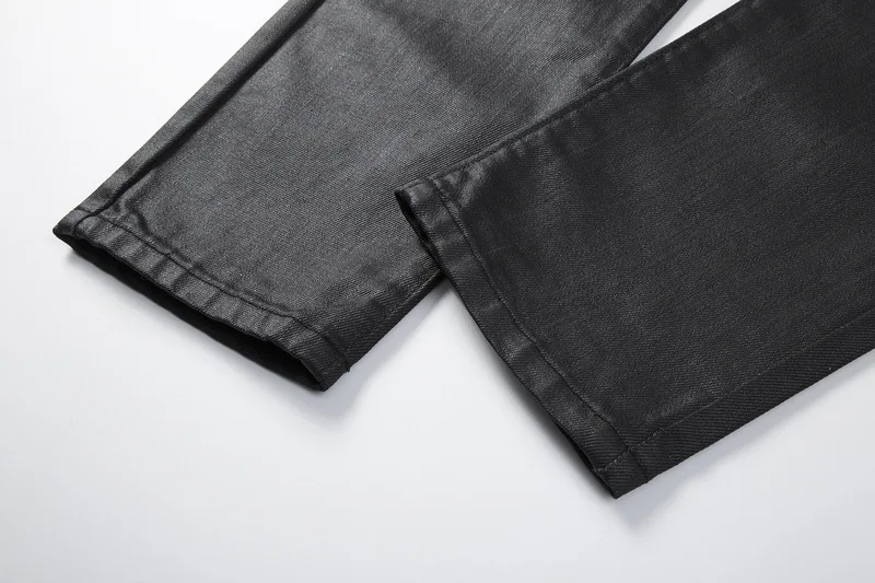 Джинсы мужские из вощеной джинсовой ткани в готическом стиле |