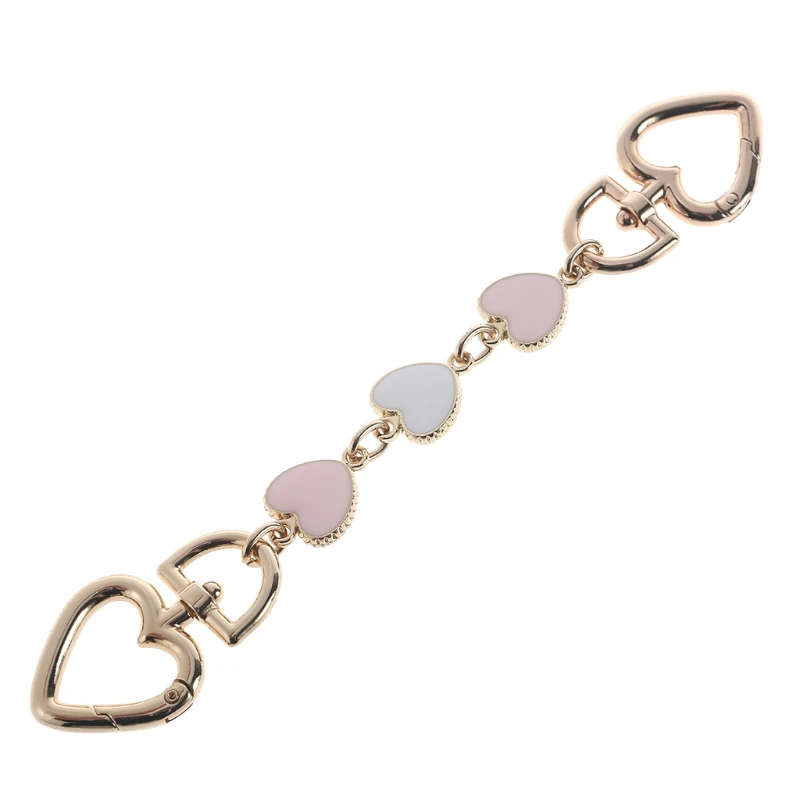 

Heart Shape Purse Strap Extenders Chain Charms for Handbag Crossbody Shoulder Bag