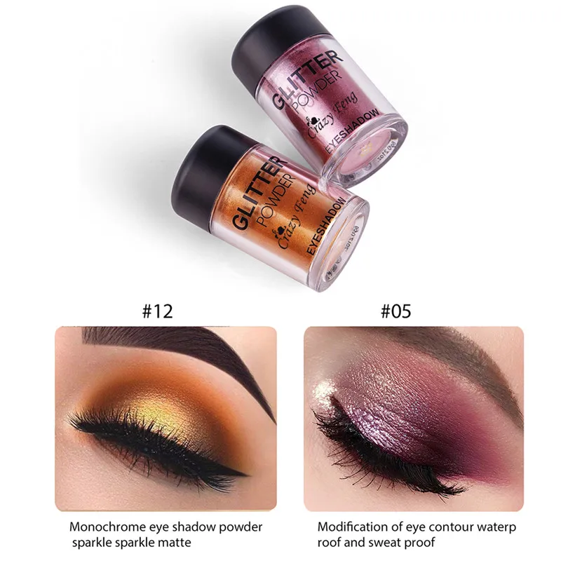 12 цветов мерцающие долговечные одноцветные тени для век женщин и девочек макияж