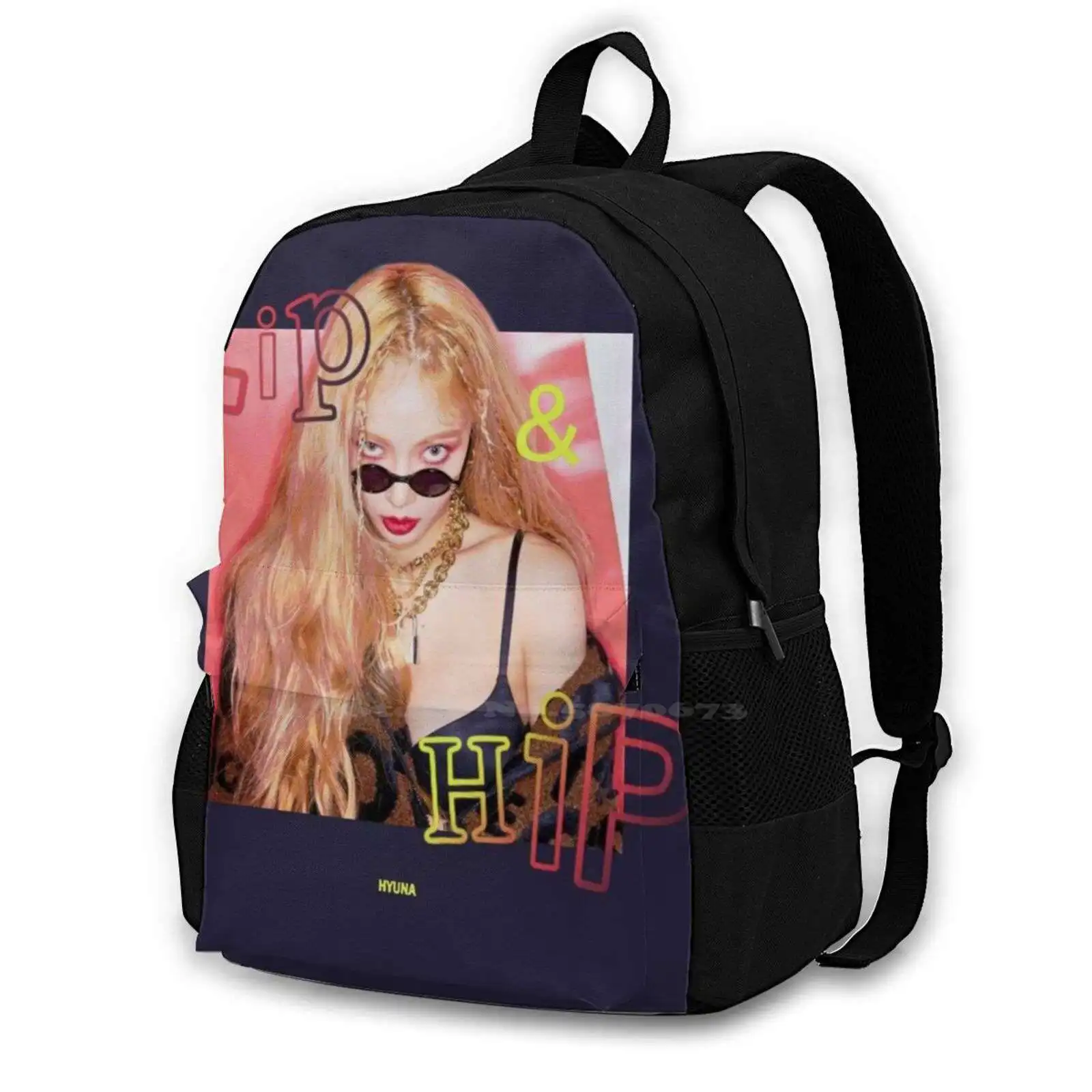 Hyuna Lip And Hip Pattern Design Bag Студенческий рюкзак Kpop Song Album Корейская мода Солнцезащитные