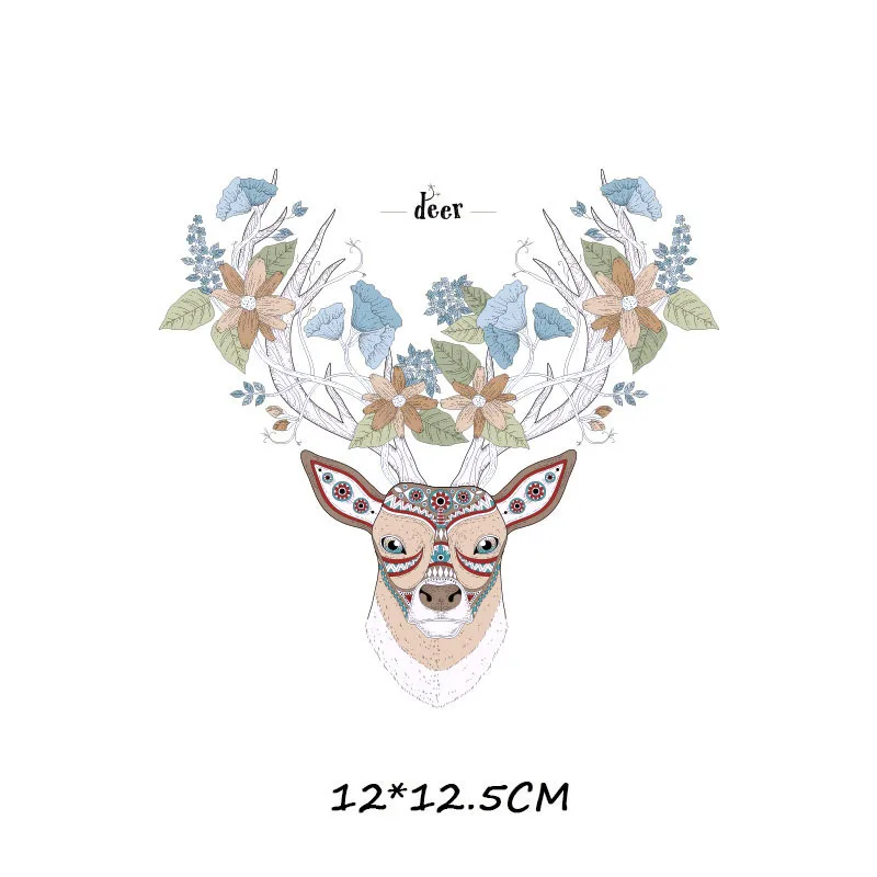 Утюжок на акварелью нашивки в виде цветов для одежды 2 штуки подходят футболок и