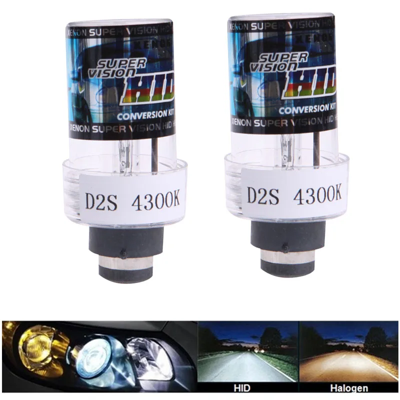 1Pair 35W D2S/D2C Xenon HID White Headlight Light Lamp Bulbs 4300K Car Styling | Автомобили и мотоциклы