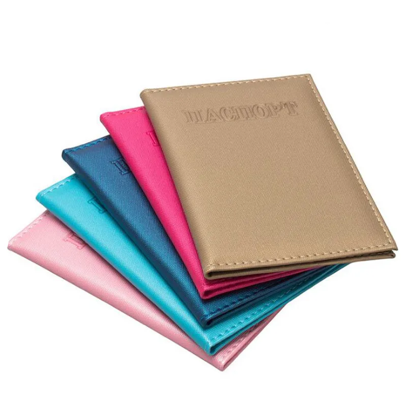 

1Pc Passport Cover Solid Color Passport Case For Women Travel Passport Holder Fashion Passport Wallets Card Case