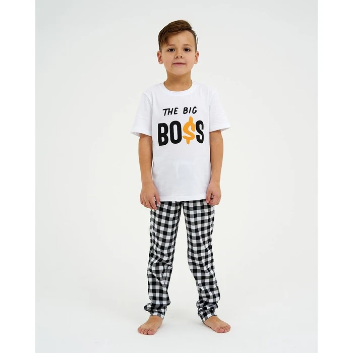 Children's pajamas T-shirt trousers KAFTAN Boss Pajama Sets Sleepwear Robe Children s Clothing Mother Kids | Детская одежда и
