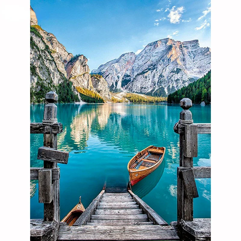 

5D Diamond Painting Embroidery Landscape Crystal Full Square Diamond Mosaic Bridge Rhinestone Pictures Cross Stitch Kit Gift