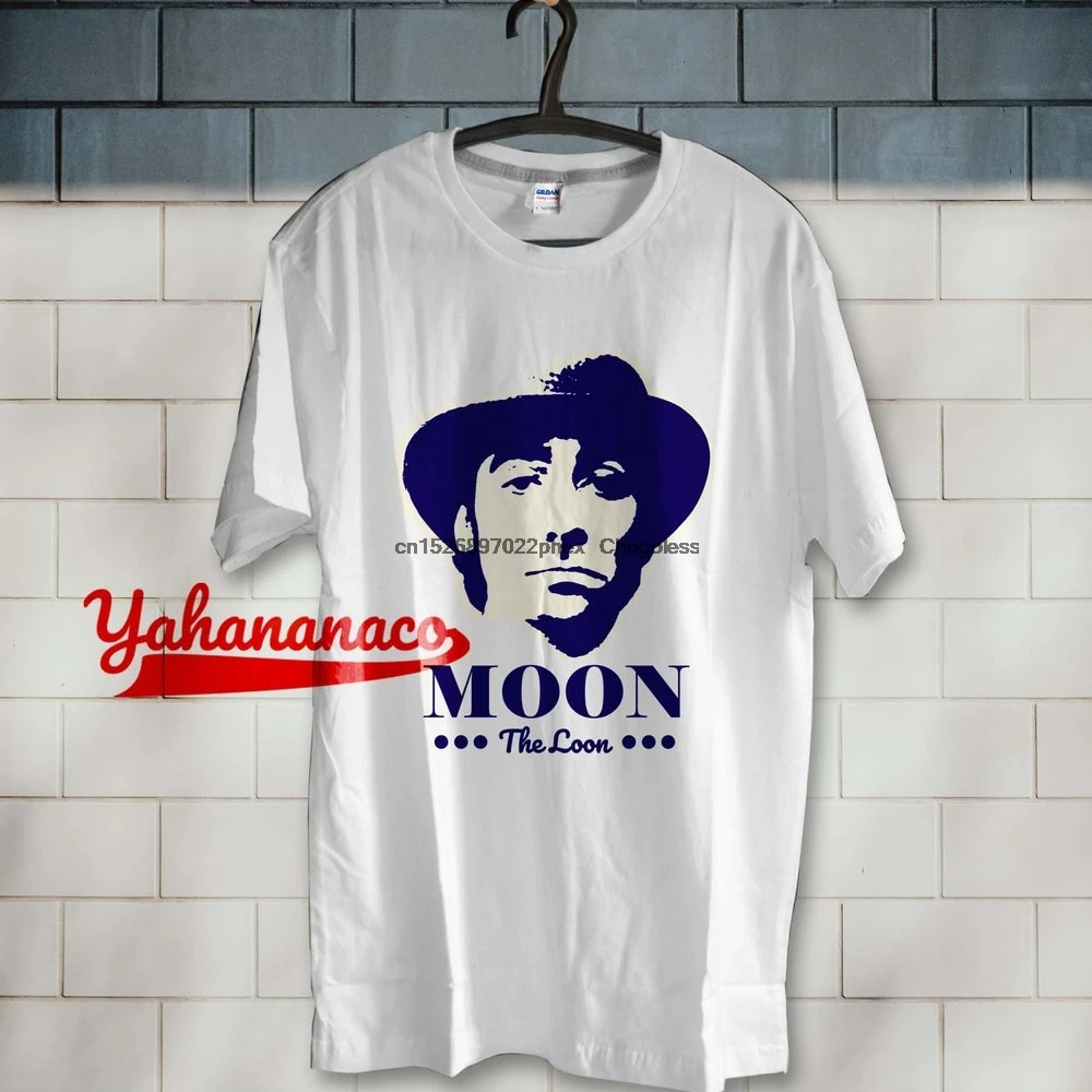 Футболка Keith Moon футболка the loon винтажная художественная музыка 90-х унисекс черная