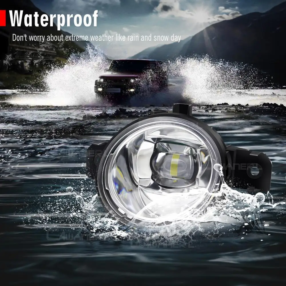 Противотуманные фары в сборе H11 автомобильные правые + левые светодиодные линзы