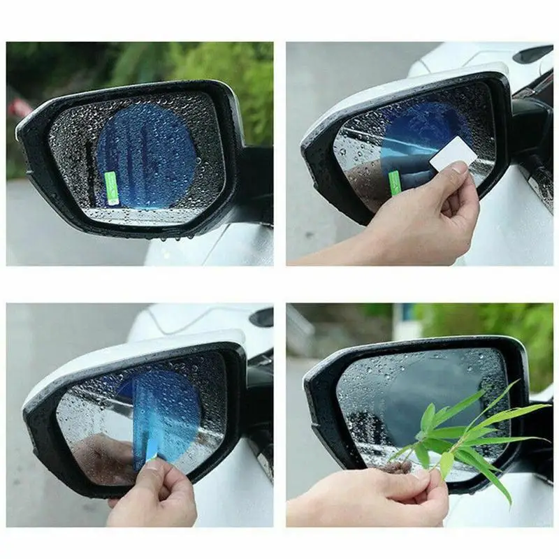 

Car Rearview Mirror Rain Film anti-rain For cars clear Film Side For BMW Glass For Audi sticker Window Rain H6V4