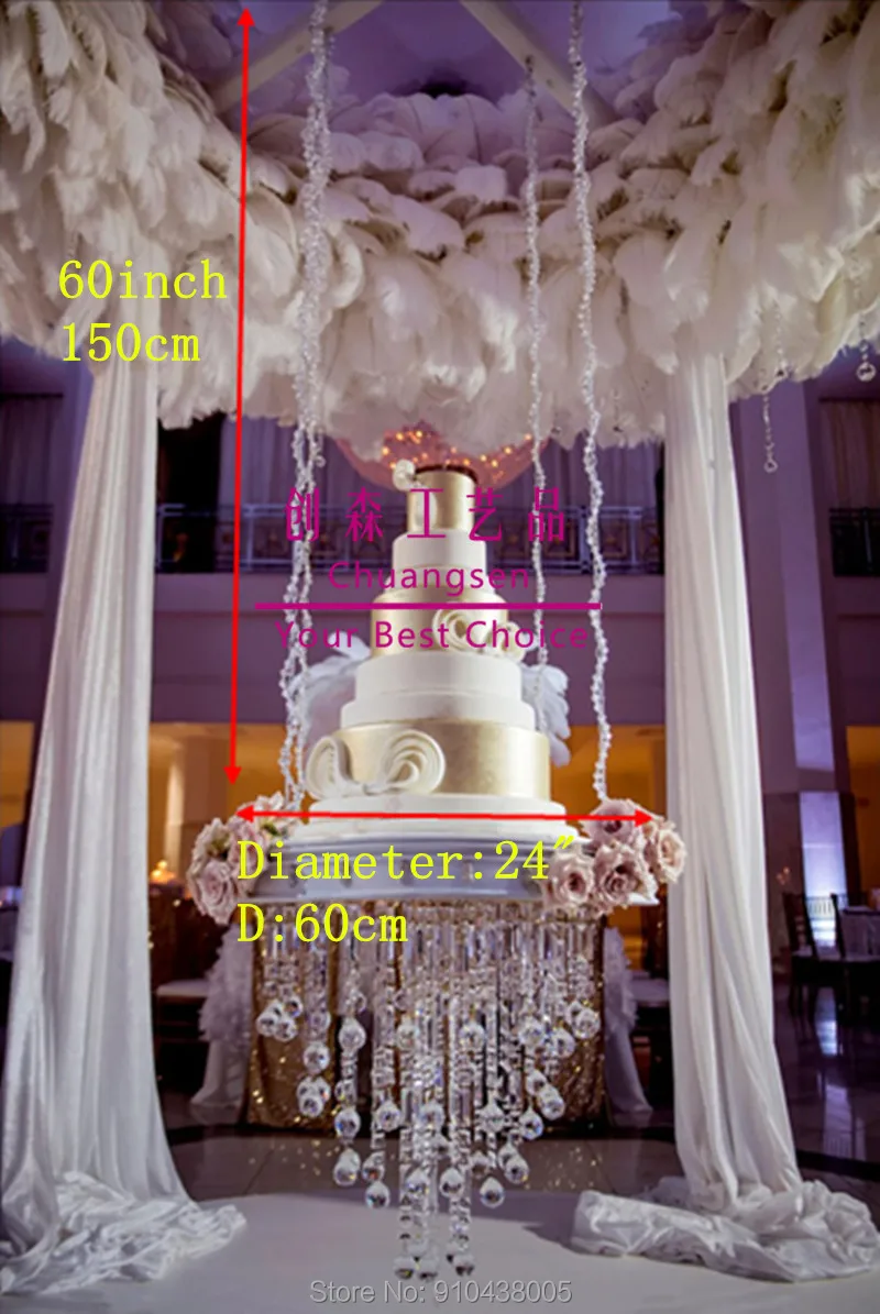 Декоративные Висячие дешевые акриловые кекс свадебный торт стенд повесить стиль