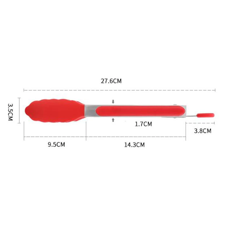 

Multifunctional Kitchen Tong Food Clip Dish Fried Barbecue Tweezers BBQ Cooking Tongs Stainless Steel Silicone Kitchen Utensils