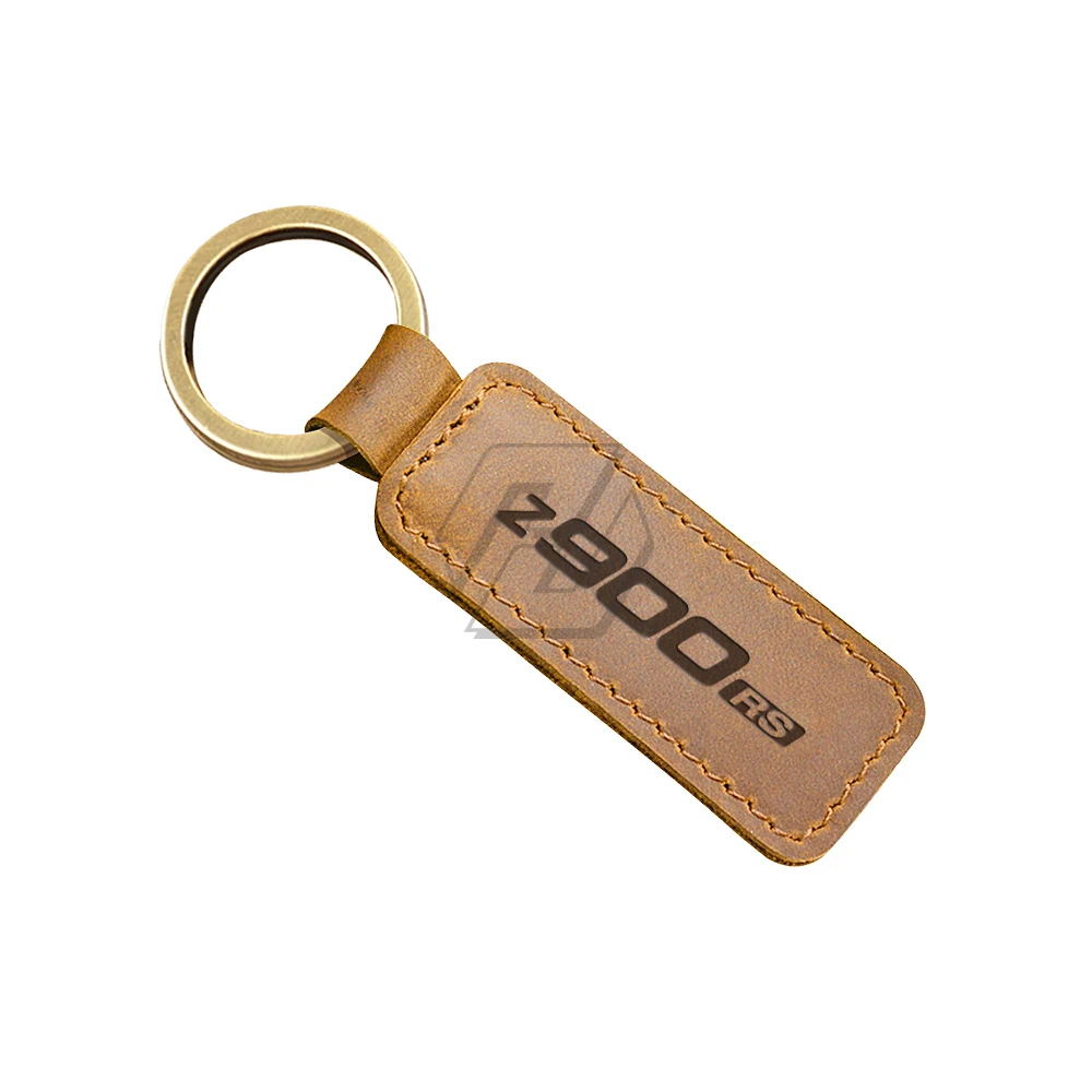 

For Kawasaki Z900RS Cafe Z900 RS Motorcycle Keychain Cowhide Key Ring