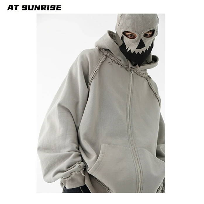 

Men Women Hip Hop Hoodie Pullover monster Graphic Print Streetwear Sweatshirt Harajuku Cotton Fashion Loose Casual Hoodie Zipper