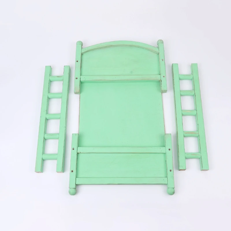 

Newborn Posing Detachable Mini Bed Baby Photo Shooting Props Wooden Crib Infant Photograph Photography Accessory