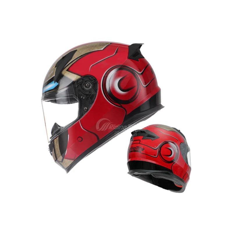 Легкие аэродинамические удобные мотоциклетные шлемы DOT на все лицо одобренные